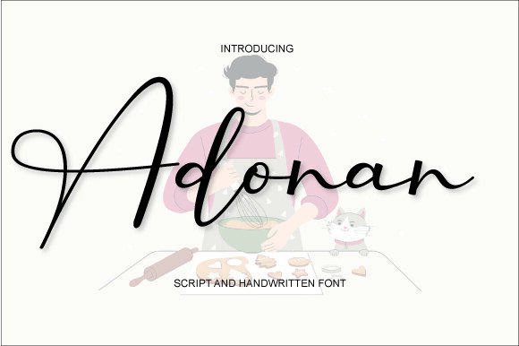 Adonan: A Sweet Script Font