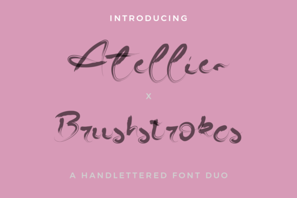 Atellier X Brushstrokes Duo: Elegant Script for Digital Campaigns