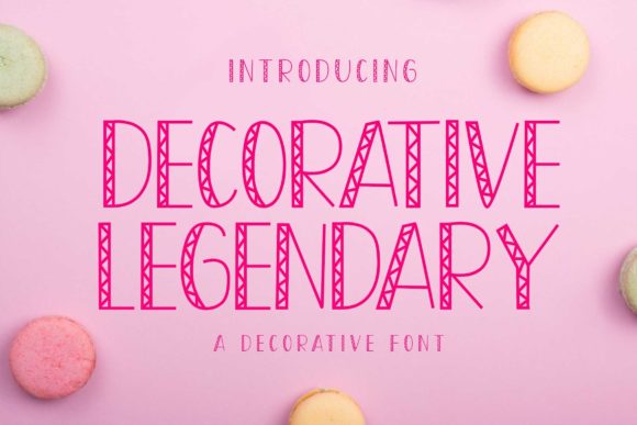 Decorative Legendary: A Bold Font for Creative Projects