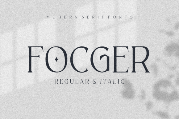 Focger: A Serif Font for Elegant Design