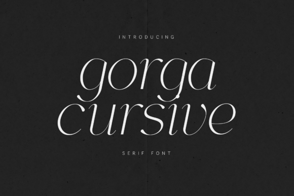 Gorga Cursive: Elegant Serif Font