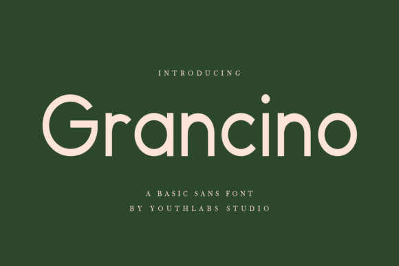 Grancino: A Modern Sans Serif Font