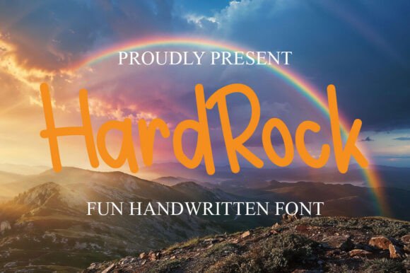 Hard Rock Font: Elegant Script for Editorial Design
