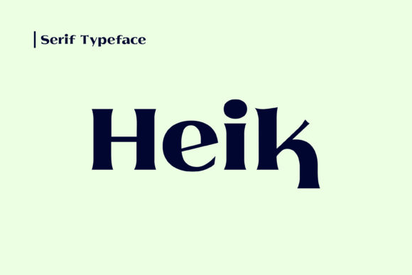 Heik: A Bold Serif for Creative Projects