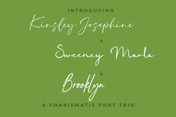 Kinsley, Sweeney, Brooklyn Trio: A Font for Elegant Storytelling