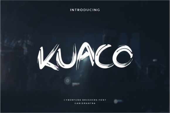 Kuaco: A Bold Brushstroke Font