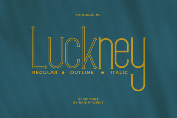 Luckney: A Stylish Serif for Creative Projects