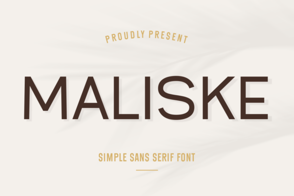 Maliske: A Sans Serif Font for Creative Projects