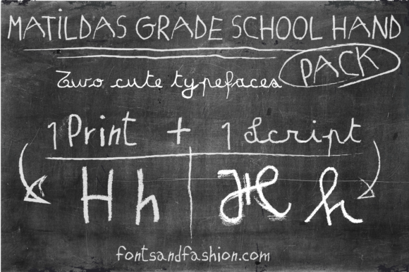 Matilda’s Grade School Hand Pack: A Playful Typeface for Real Projects