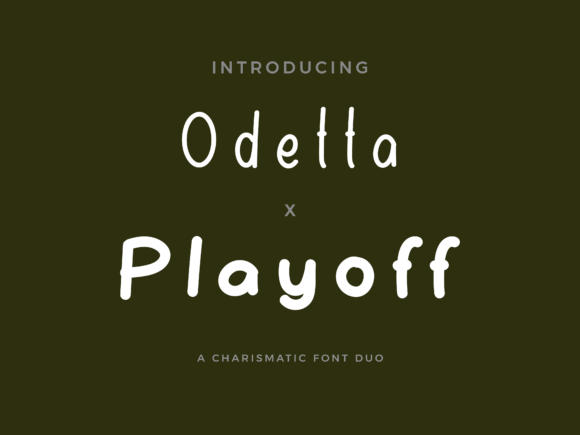 Odetta X Playoff Duo Font Review