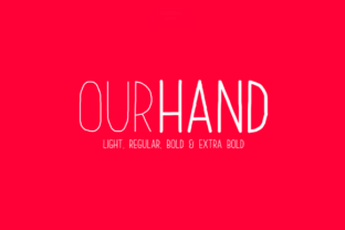 Our Hand Family: A Handwritten Typeface for Creative Projects