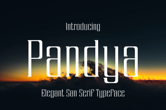 Pandya: A Cool Slab Serif for Creative Projects