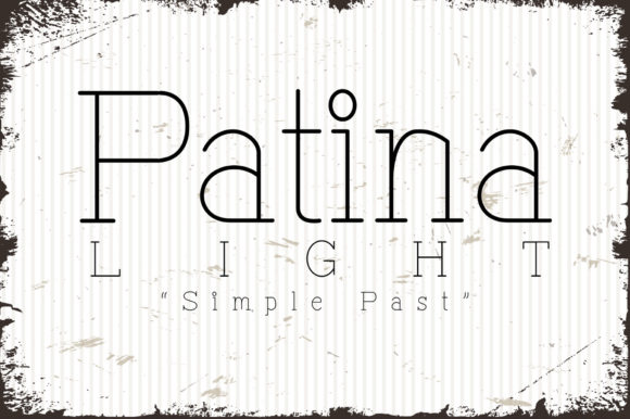 Patina Light: A Font for Polished Branding