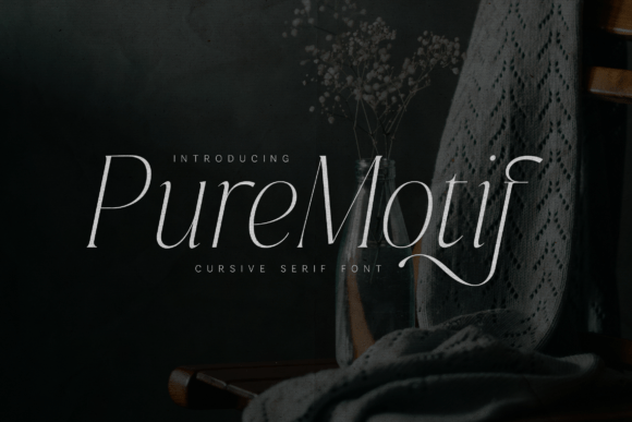 Pure Motif: A Font for Elegant Branding