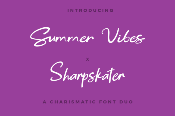 Summer Vibes and Sharpskater Duo Font