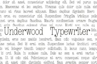 Underwood Typewriter: A Vintage Font for Modern Design