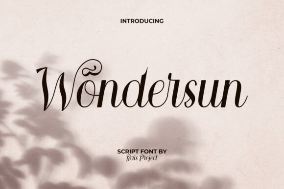 Wondersun Font: Elegant Serif for Creative Projects